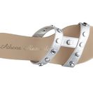 Incaltaminte Femei Athena Alexander Tandy Wedge Sandal Silver Metallic Faux Leather