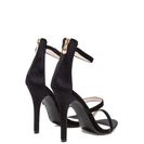 Incaltaminte Femei CheapChic Velvet Ropes Skinny Strappy Heels Black