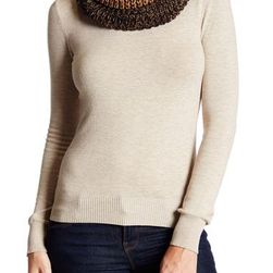 Accesorii Femei Collection Xiix Marl Knit Cowl Scarf TRAVERTINE