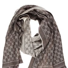 Gucci Wool Scarf Brown