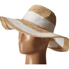 Accesorii Femei BCBGMAXAZRIA Classic Stripe Panama Hat White