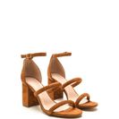 Incaltaminte Femei CheapChic New Muse Strappy Block Heels Chestnut