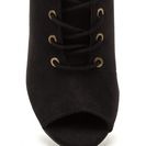 Incaltaminte Femei CheapChic Day After Day Chunky Lace-up Booties Black