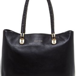 Cole Haan Benson Large Leather Tote BLACK