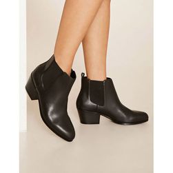 Incaltaminte Femei Forever21 Faux Leather Chelsea Booties Black