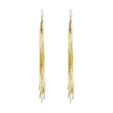 Lucky Brand Linear Beaded Earrings Two-Tone