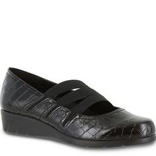 Incaltaminte Femei Easy Street Birdie Slip-On Black Crocodile Faux Leather