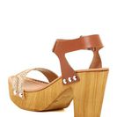 Incaltaminte Femei Charles David Cola Platform Heel Sandal MULTI NATURAL