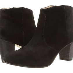 Incaltaminte Femei Johnston Murphy Etta Bootie Black Oiled Suede