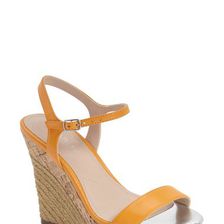 Incaltaminte Femei Charles by Charles David Arizona Espadrille Wedge Women ORANGE LEATHER