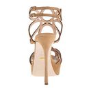 Incaltaminte Femei Sergio Rossi Farrah Honey Cream Suede Strass