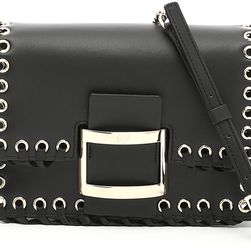 Roger Vivier Viv' Micro Tresse Clutch NERO