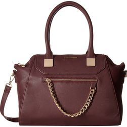 Rampage Satchel with Chain Detail Wine