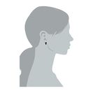 Bijuterii Femei Marc by Marc Jacobs Lost and Found Key Outline Stud Earrings Black