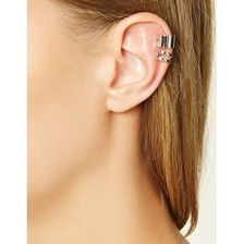Bijuterii Femei Forever21 Cutout Ear Cuff Set Silver