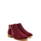 Incaltaminte Femei CheapChic Timeless Trend Zippered Tassel Booties Wine