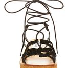 Incaltaminte Femei Steve Madden Seaashor Caged Sandal BLACK SUED