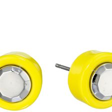 Marc by Marc Jacobs Metal Kandi Circle Studs Earrings Disco Yellow