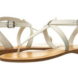 Incaltaminte Femei Frye Rachel T Sandal White Smooth Full Grain