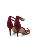 Incaltaminte Femei CheapChic It Girl Classic Faux Suede Heels Burgundy