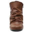 Incaltaminte Femei Blowfish Bug Wedge Bootie Cognac Faux Leather