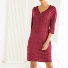 Rochie imitaţie de piele întoarsă 