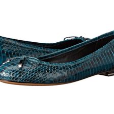 Michael Kors Odette Peacock Palladium Genuine Snake/Nappa