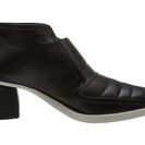 Incaltaminte Femei McQ Liv Back Zip Bootie Black Kid Nappa Baby Ca
