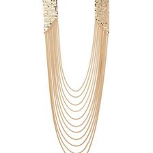 Bijuterii Femei Forever21 Flat Dot Chain Layered Necklace Gold