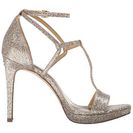 Incaltaminte Femei Michael Kors Simone Sandal SilverSand Glitter