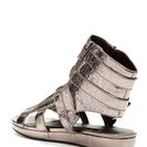 Incaltaminte Femei Michael Antonio Darla Metallic Wedge Sandal Pewter