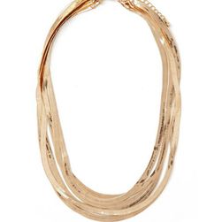 Bijuterii Femei Forever21 Herringbone Chain Necklace Gold