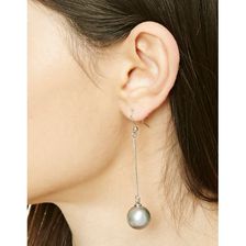 Bijuterii Femei Forever21 Faux Pearl Drop Earrings Silvergrey