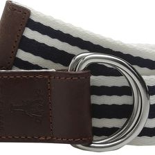 Cole Haan 38mm D-Ring Webbing Pinch Belt Blue/White