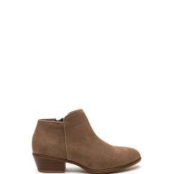 Incaltaminte Femei CheapChic Jetset Diaries Faux Suede Booties Taupe