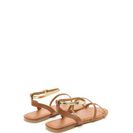 Incaltaminte Femei CheapChic Feet First Metallic Strap Sandals Tangold