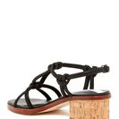 Incaltaminte Femei Matt Bernson Elba Ankle Strap Sandal BLACK METALLIC SUEDE
