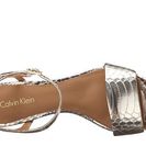 Incaltaminte Femei Calvin Klein Nadina Platino Metallic Snake Print Leather