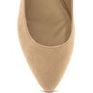 Incaltaminte Femei CheapChic Perfectly Polished Faux Suede Flats Natural