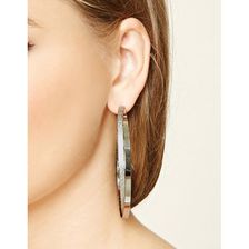 Bijuterii Femei Forever21 Twisted Hoop Earrings Silver