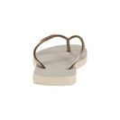 Incaltaminte Femei Havaianas Slim Logo Metallic Flip Flops Beige