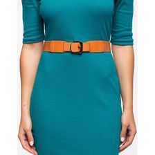 Accesorii Femei CheapChic Audrey Inset Buckle Stretch Belt Camel