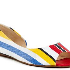 Nine West Bachloret Open Toe Flat NAVY MU CV