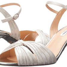 Nina Camille Silver Reflective Suedette