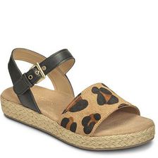 Incaltaminte Femei Aerosoles Global Leopard Wedge Sandal Leopard