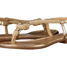 Incaltaminte Femei Michael Kors Holly Sandal Pale Gold RopeTumbled Metallic