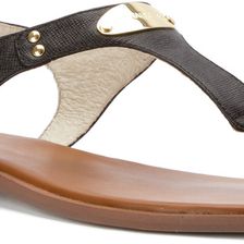 Michael Kors MK Plate Thong Black
