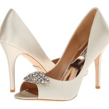 Badgley Mischka Lavender II Ivory Satin