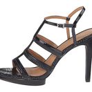 Incaltaminte Femei Calvin Klein Valene Black LeatherSnake Print LeatherPatent