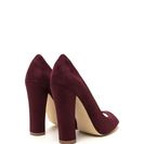 Incaltaminte Femei CheapChic Chic Date Chunky Peep-toe Heels Burgundy